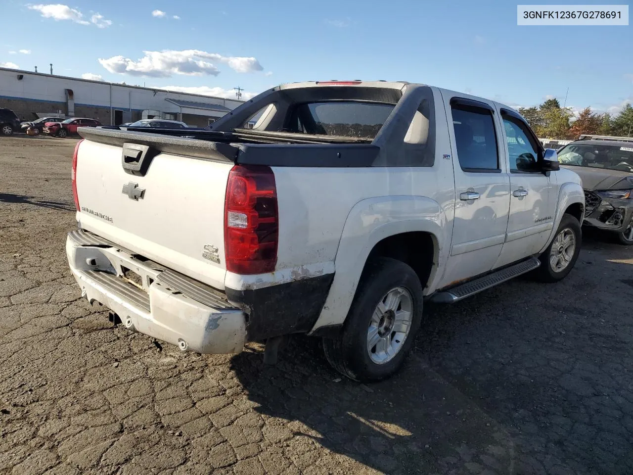 2007 Chevrolet Avalanche K1500 VIN: 3GNFK12367G278691 Lot: 75472144