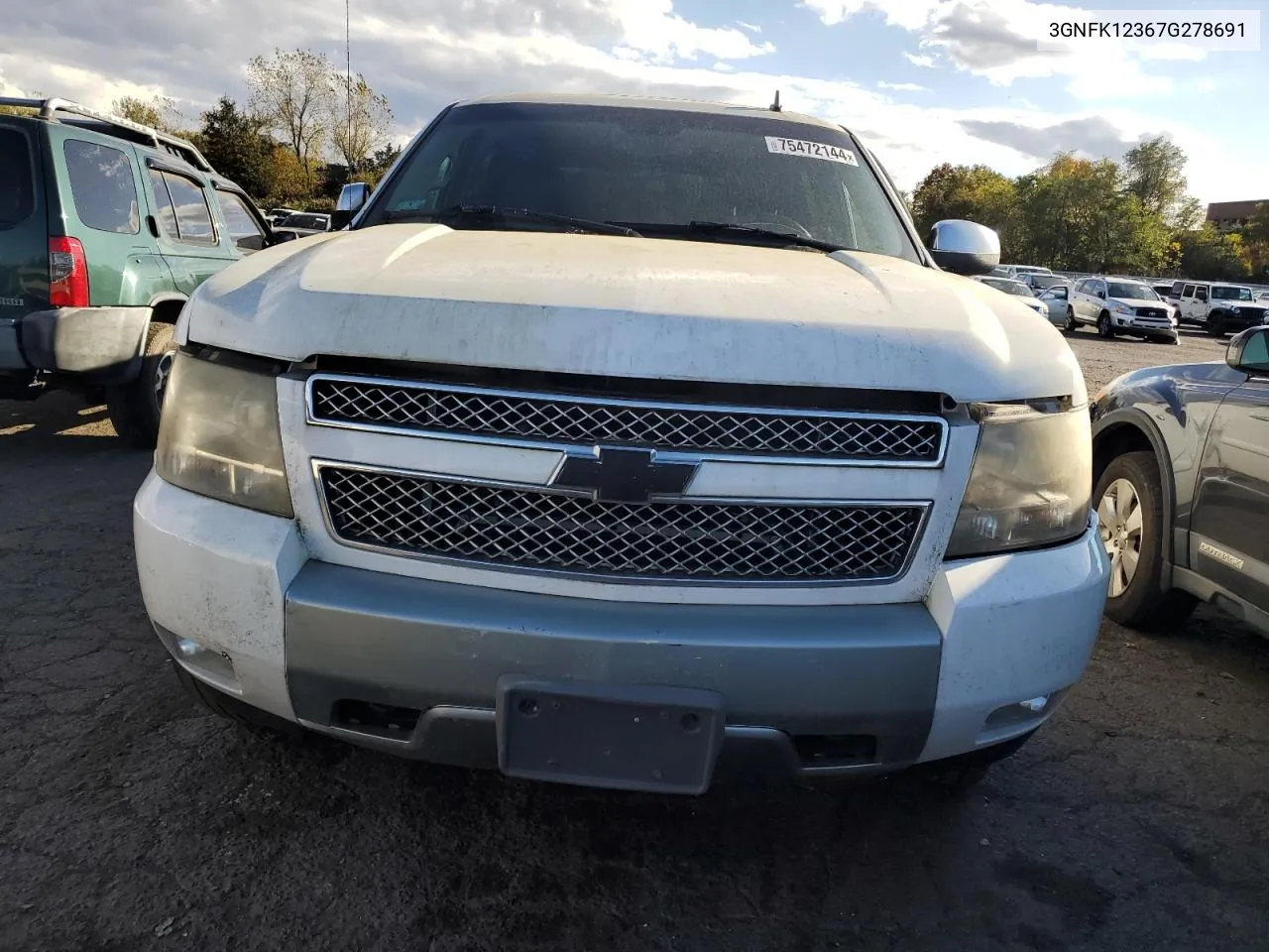 2007 Chevrolet Avalanche K1500 VIN: 3GNFK12367G278691 Lot: 75472144