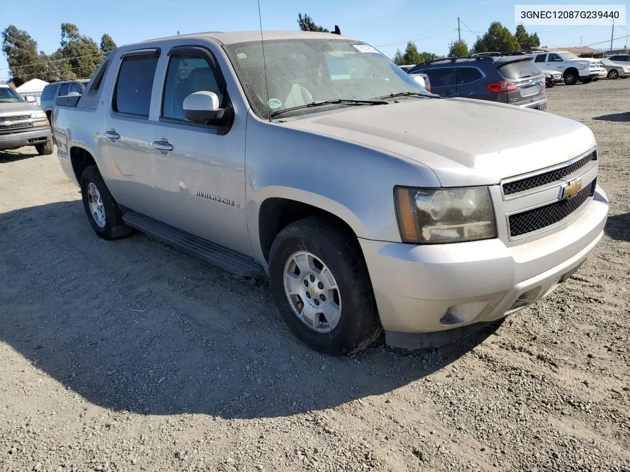 2007 Chevrolet Avalanche C1500 VIN: 3GNEC12087G239440 Lot: 76039554