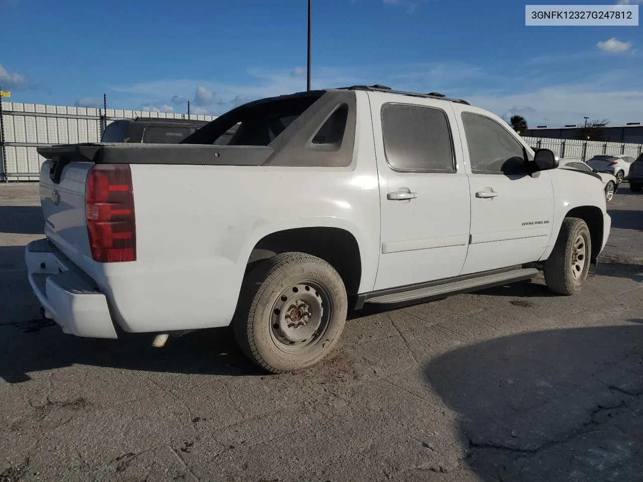 2007 Chevrolet Avalanche K1500 VIN: 3GNFK12327G247812 Lot: 76200444