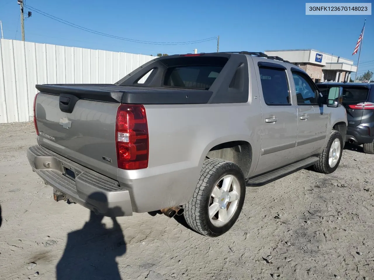 2007 Chevrolet Avalanche K1500 VIN: 3GNFK12367G148023 Lot: 76330784