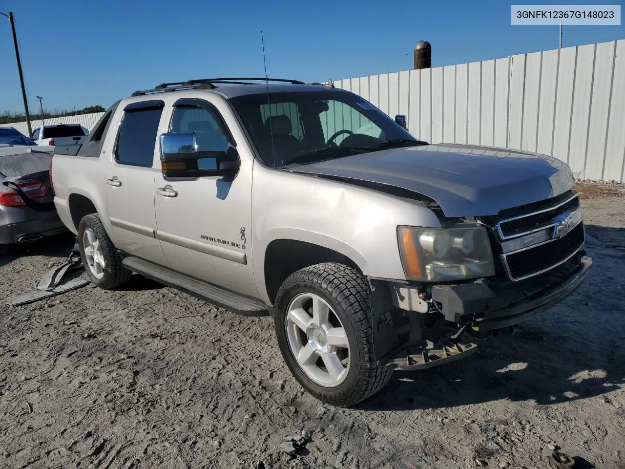 2007 Chevrolet Avalanche K1500 VIN: 3GNFK12367G148023 Lot: 76330784