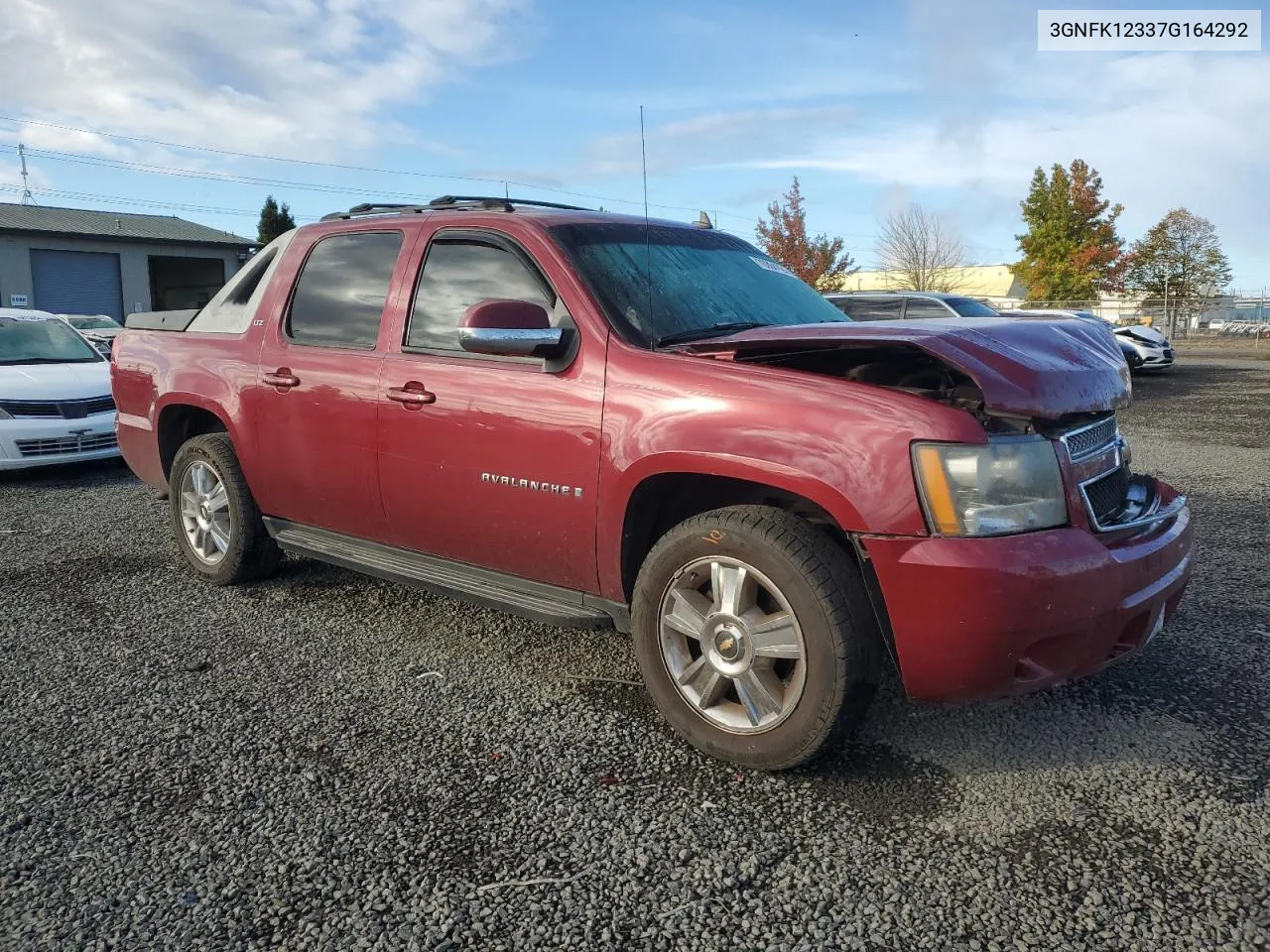 2007 Chevrolet Avalanche K1500 VIN: 3GNFK12337G164292 Lot: 76364784