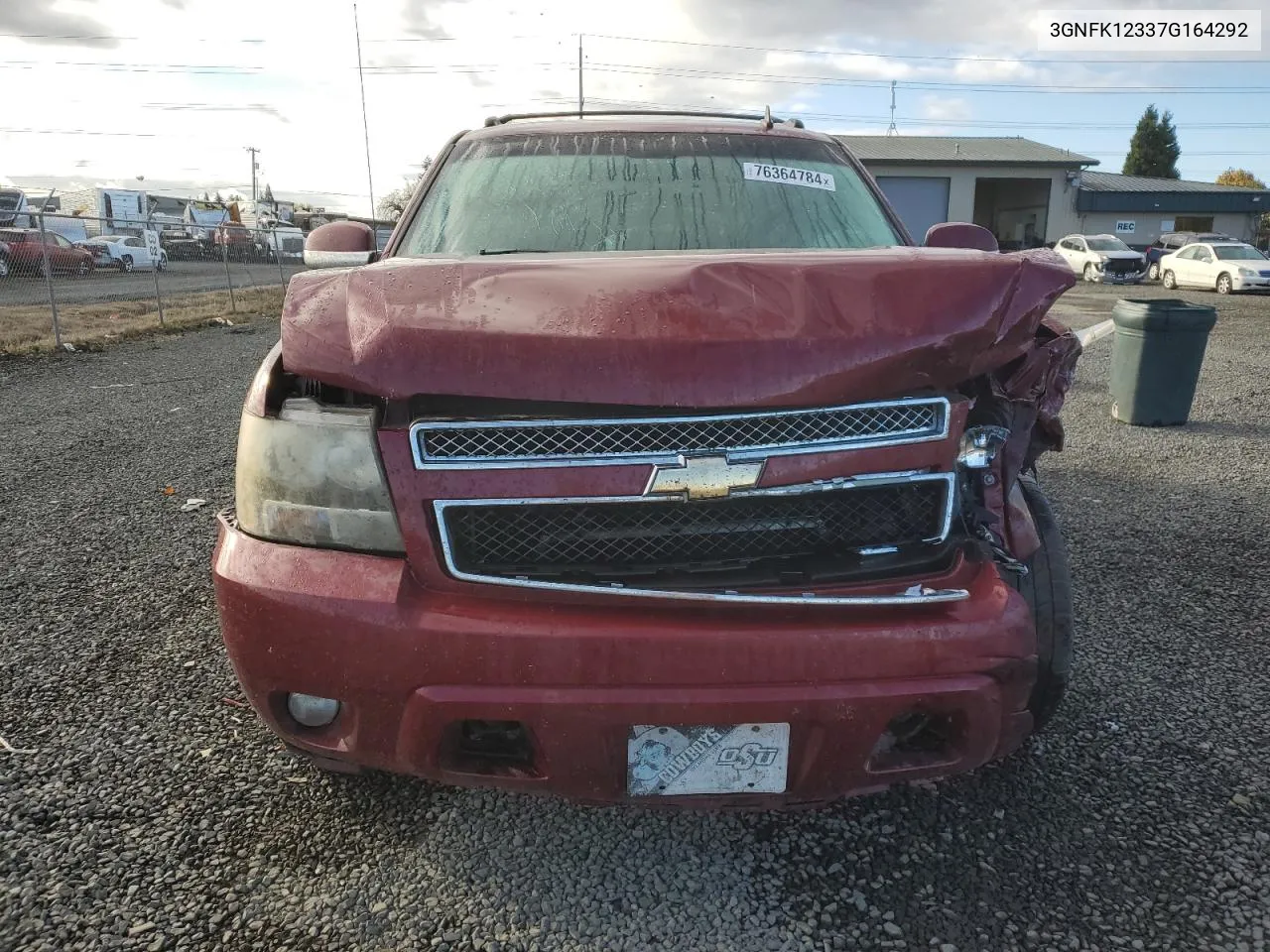 2007 Chevrolet Avalanche K1500 VIN: 3GNFK12337G164292 Lot: 76364784