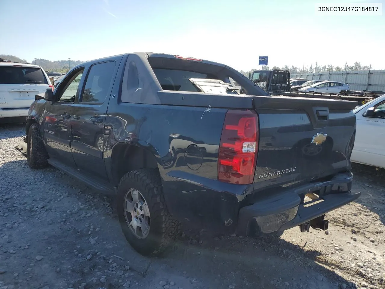 2007 Chevrolet Avalanche C1500 VIN: 3GNEC12J47G184817 Lot: 76519394