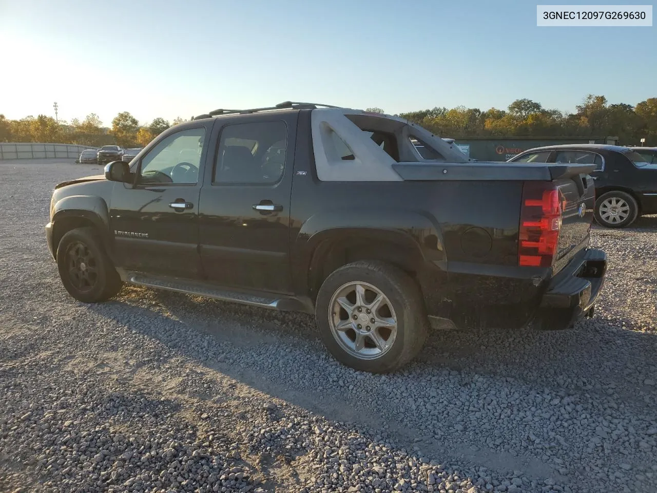 2007 Chevrolet Avalanche C1500 VIN: 3GNEC12097G269630 Lot: 76925004