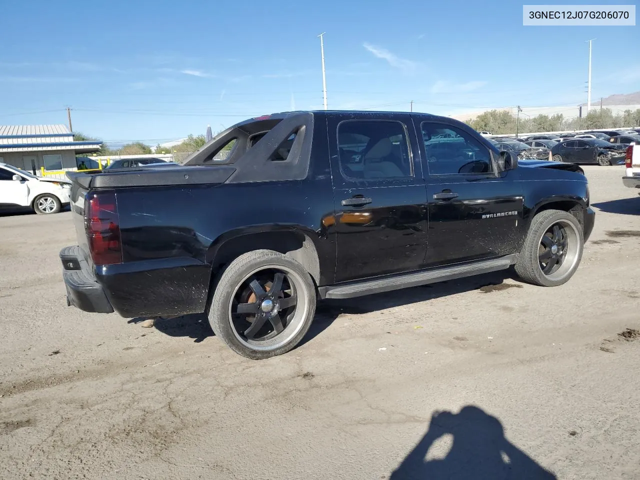 2007 Chevrolet Avalanche C1500 VIN: 3GNEC12J07G206070 Lot: 76949834