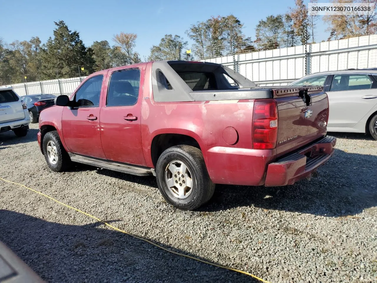 2007 Chevrolet Avalanche K1500 VIN: 3GNFK12307G166338 Lot: 77803774