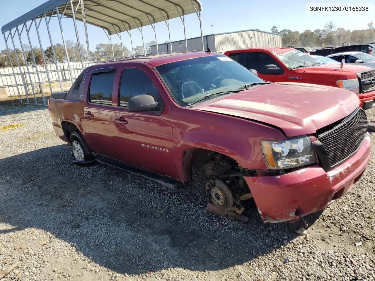 2007 Chevrolet Avalanche K1500 VIN: 3GNFK12307G166338 Lot: 77803774