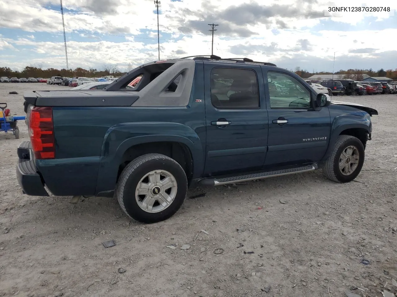 2007 Chevrolet Avalanche K1500 VIN: 3GNFK12387G280748 Lot: 78655094