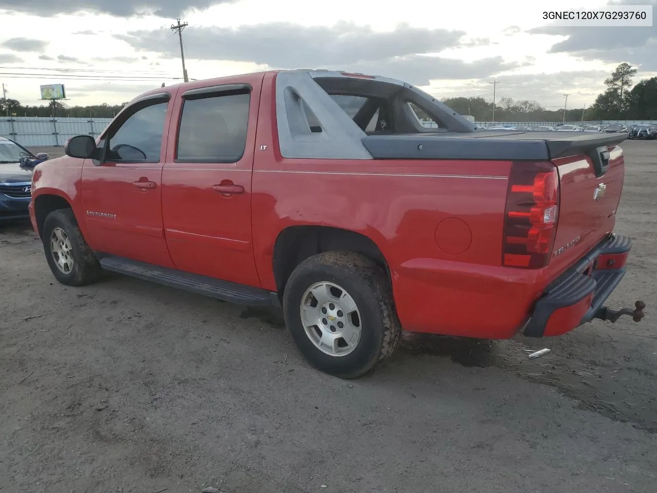 2007 Chevrolet Avalanche C1500 VIN: 3GNEC120X7G293760 Lot: 78934214