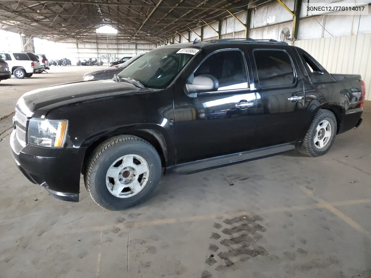 2007 Chevrolet Avalanche C1500 VIN: 3GNEC12J77G114017 Lot: 81145964