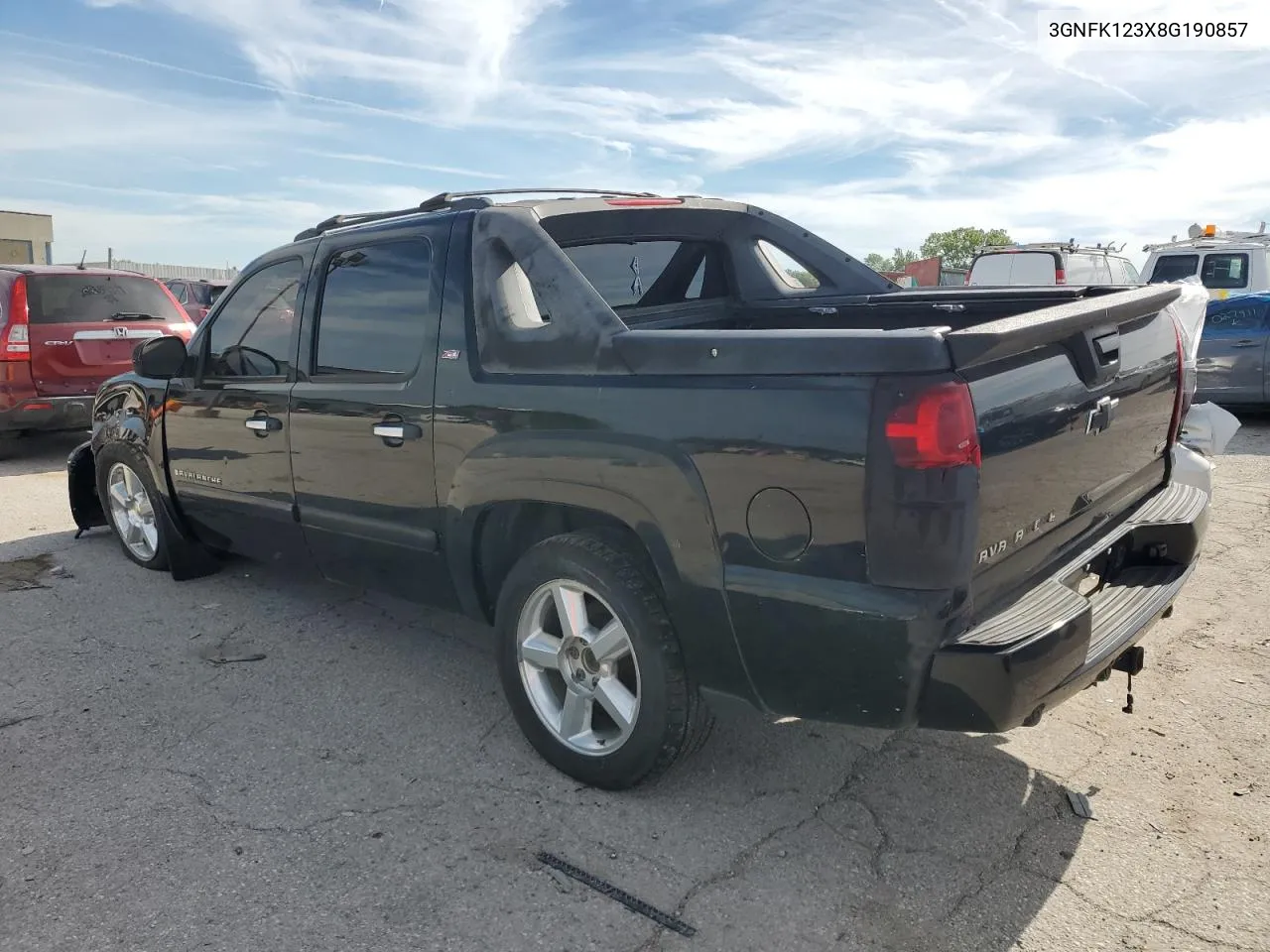 2008 Chevrolet Avalanche K1500 VIN: 3GNFK123X8G190857 Lot: 59856614