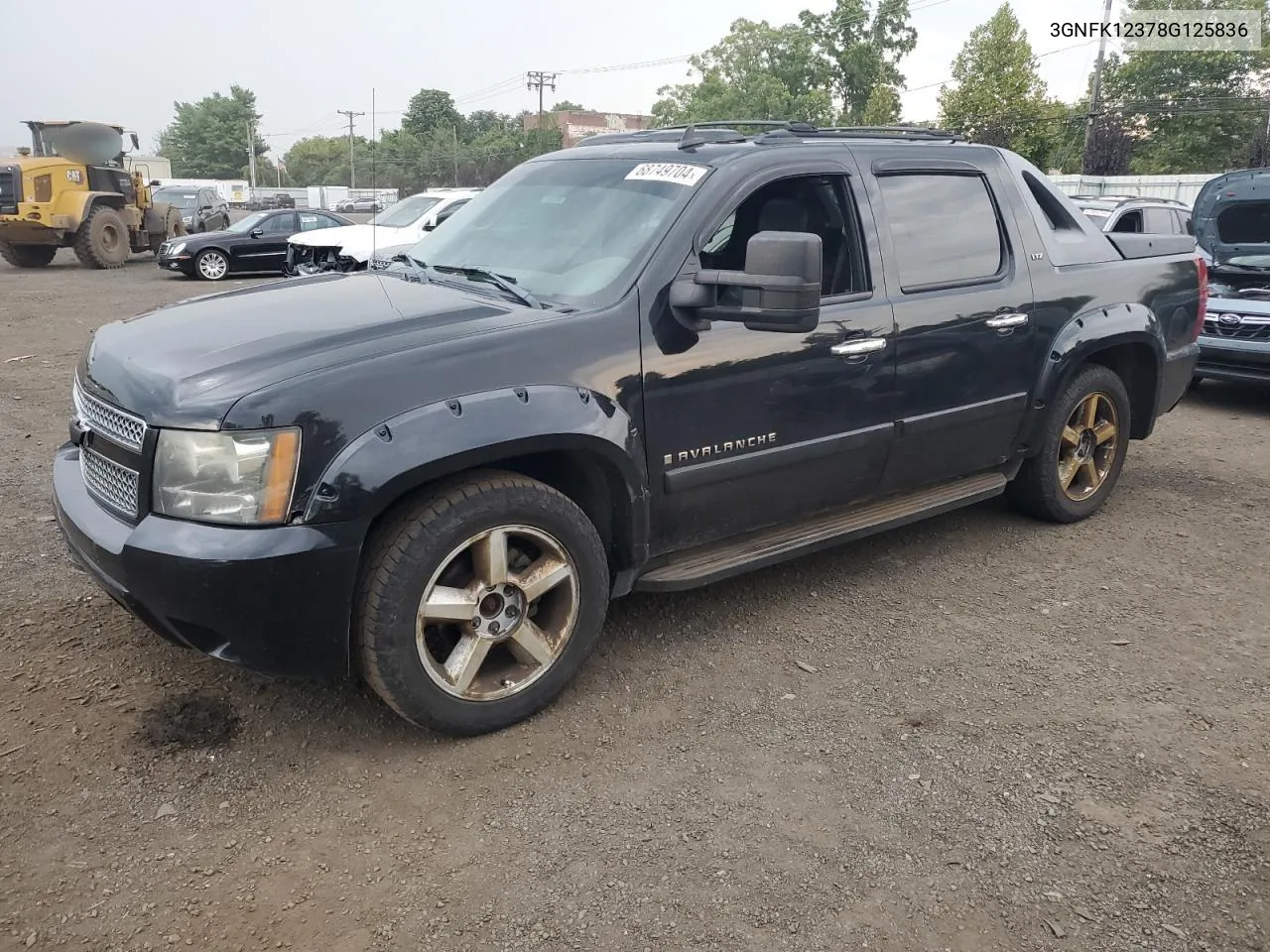 2008 Chevrolet Avalanche K1500 VIN: 3GNFK12378G125836 Lot: 68749704