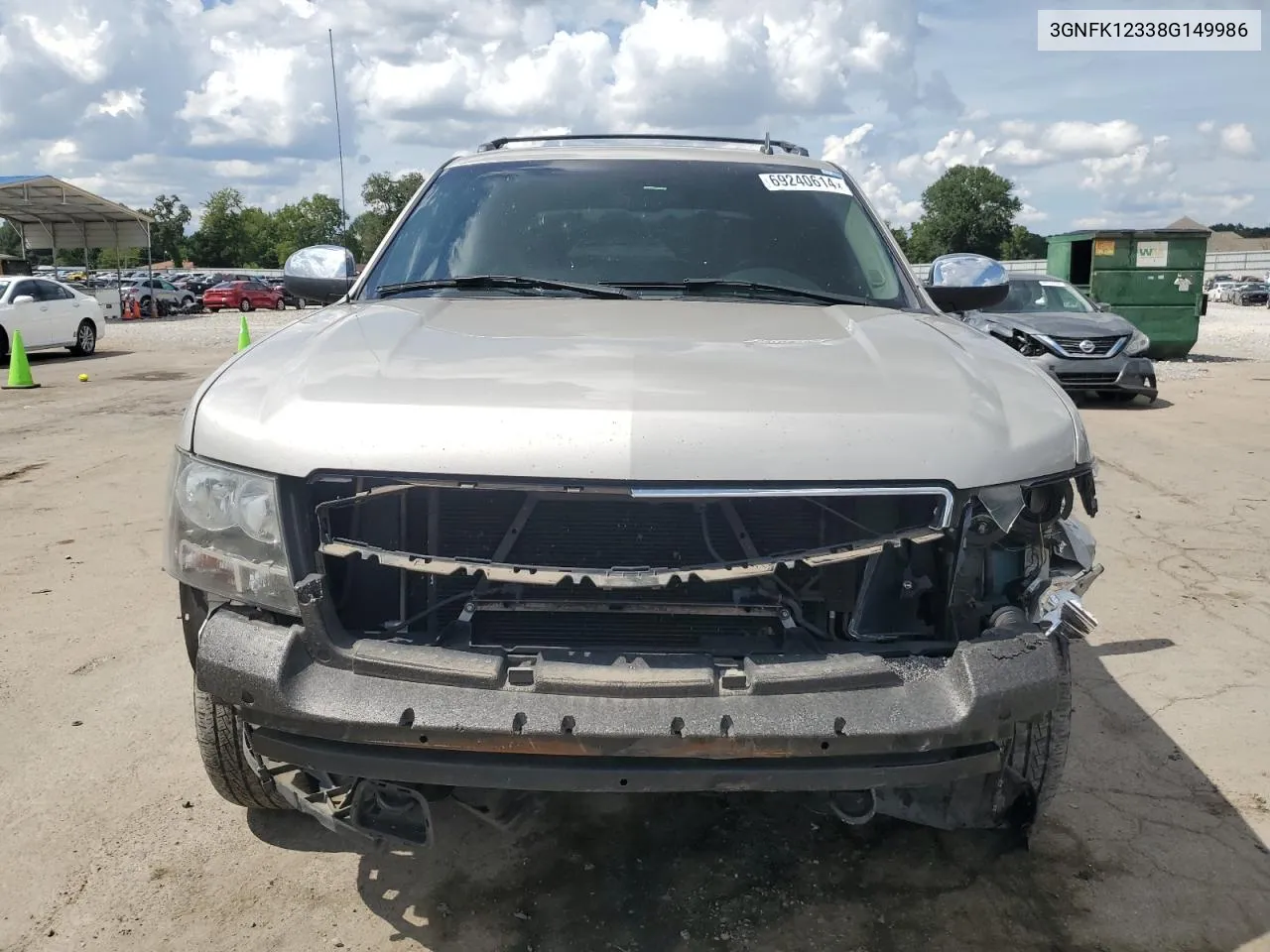 2008 Chevrolet Avalanche K1500 VIN: 3GNFK12338G149986 Lot: 69240614