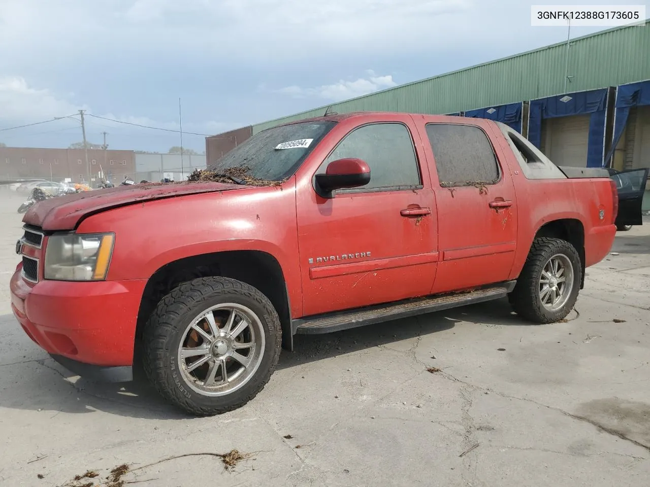 2008 Chevrolet Avalanche K1500 VIN: 3GNFK12388G173605 Lot: 70095094