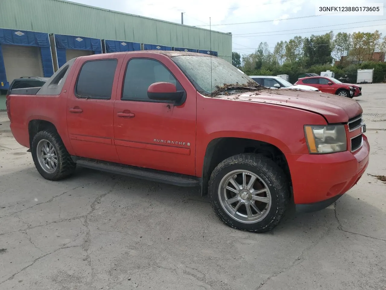 2008 Chevrolet Avalanche K1500 VIN: 3GNFK12388G173605 Lot: 70095094