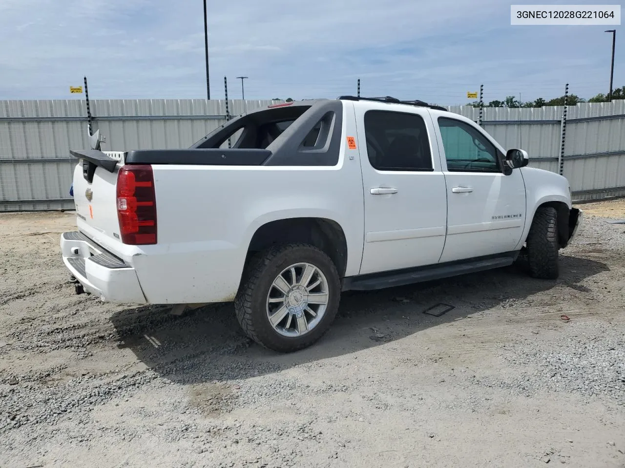 2008 Chevrolet Avalanche C1500 VIN: 3GNEC12028G221064 Lot: 70198884