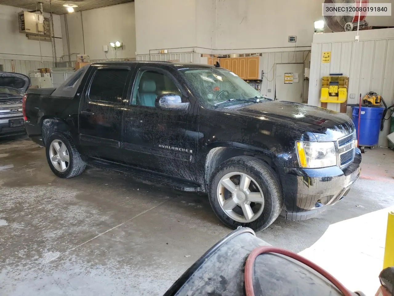 2008 Chevrolet Avalanche C1500 VIN: 3GNEC12008G191840 Lot: 71584094