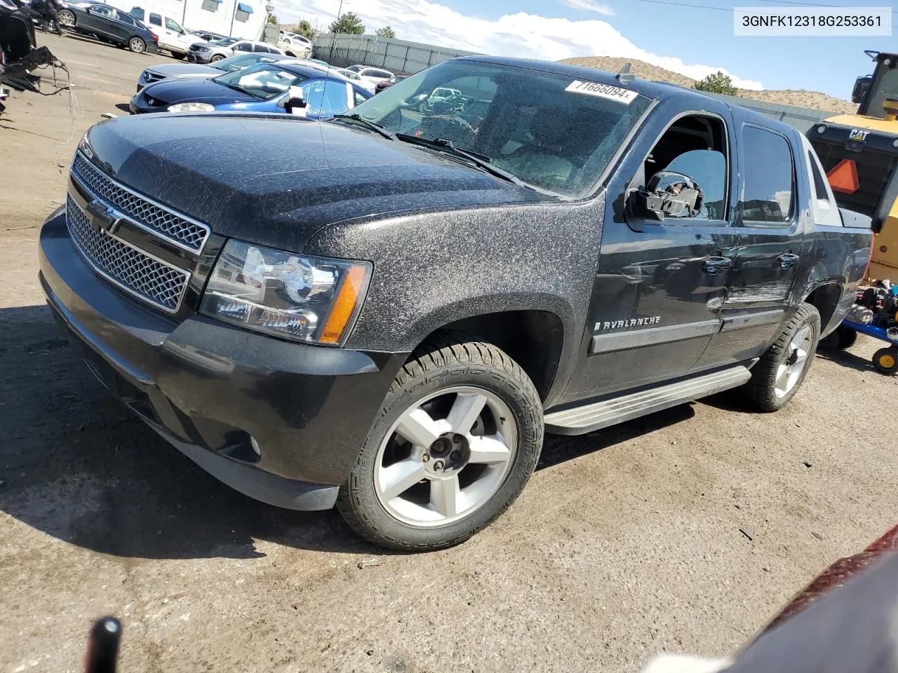 2008 Chevrolet Avalanche K1500 VIN: 3GNFK12318G253361 Lot: 71666094