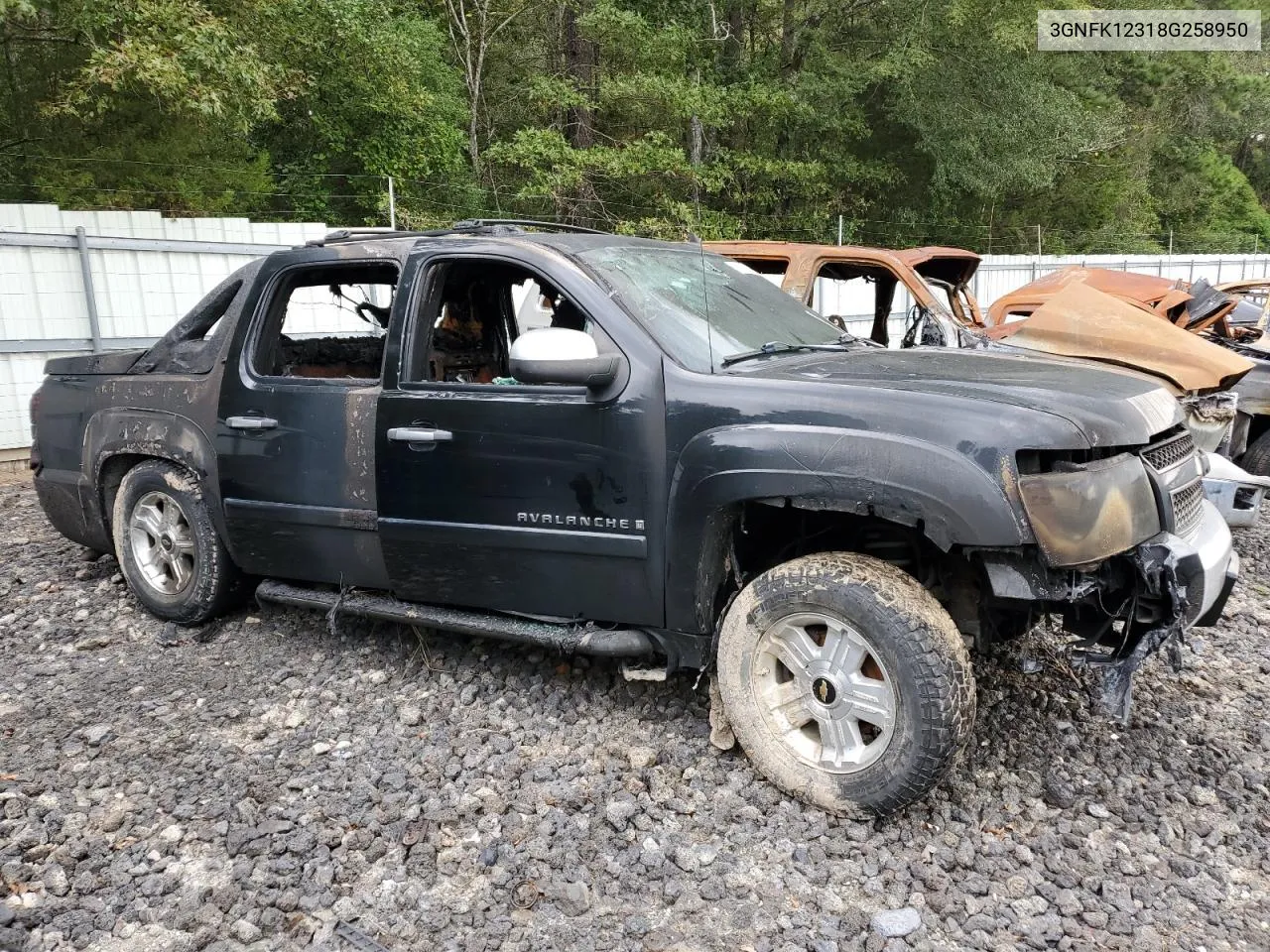 2008 Chevrolet Avalanche K1500 VIN: 3GNFK12318G258950 Lot: 71926804