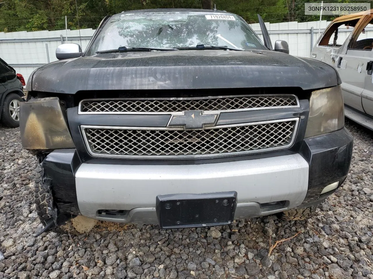 2008 Chevrolet Avalanche K1500 VIN: 3GNFK12318G258950 Lot: 71926804