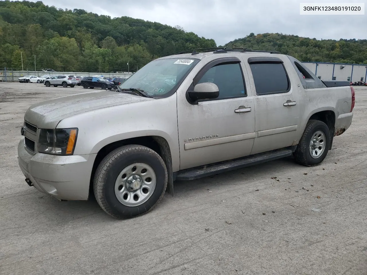 2008 Chevrolet Avalanche K1500 VIN: 3GNFK12348G191020 Lot: 73548804