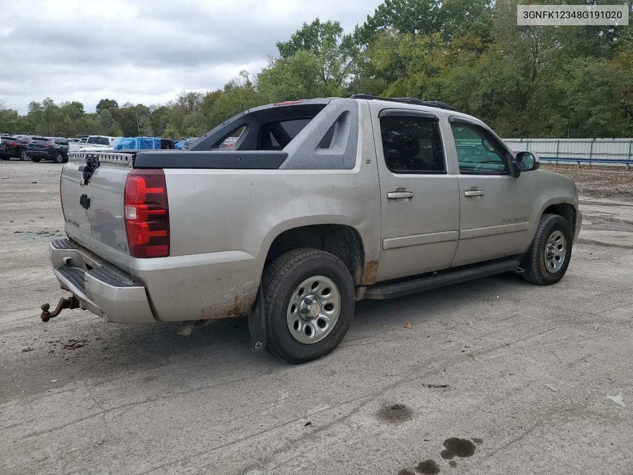 3GNFK12348G191020 2008 Chevrolet Avalanche K1500