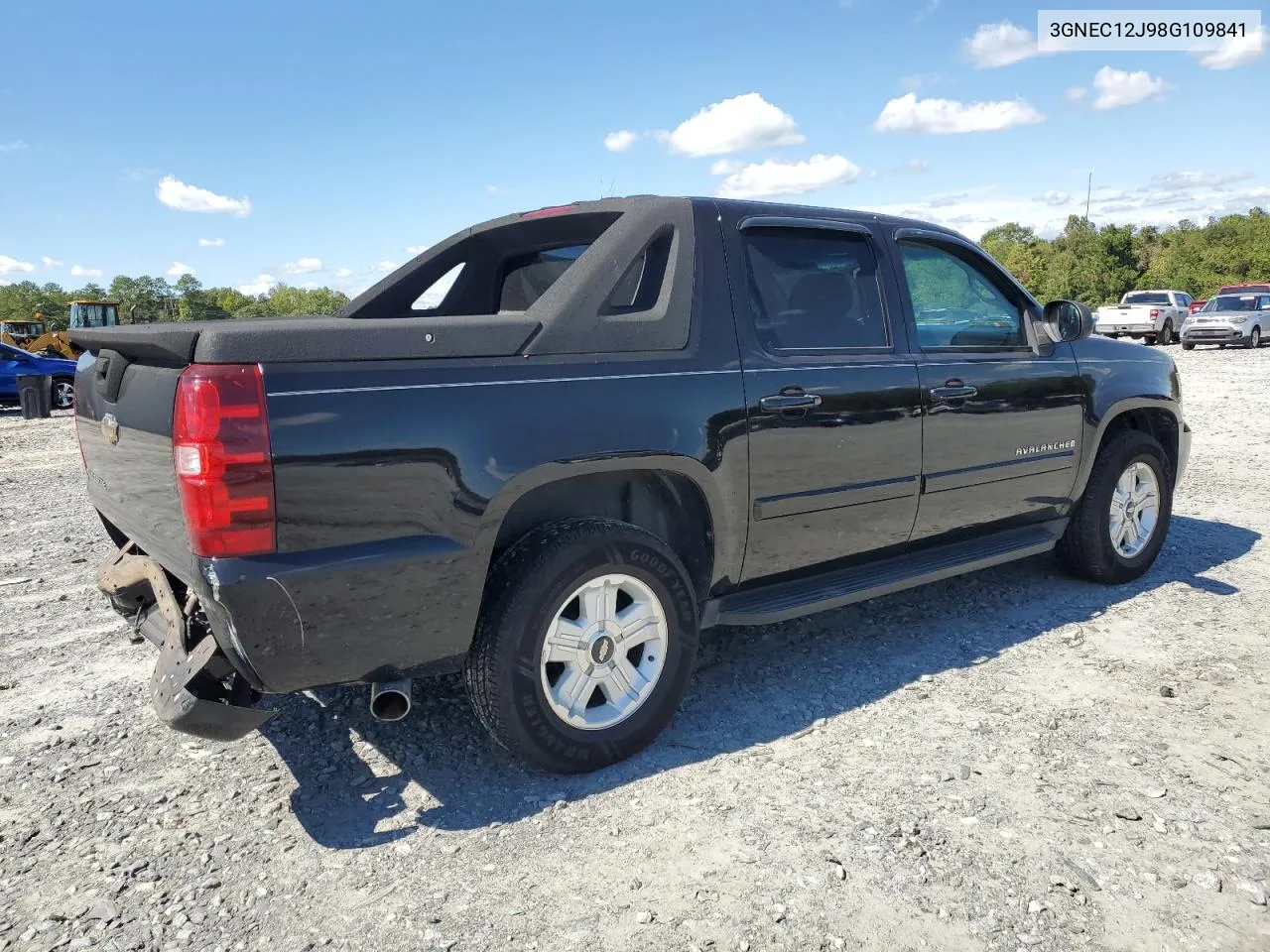 2008 Chevrolet Avalanche C1500 VIN: 3GNEC12J98G109841 Lot: 74087004