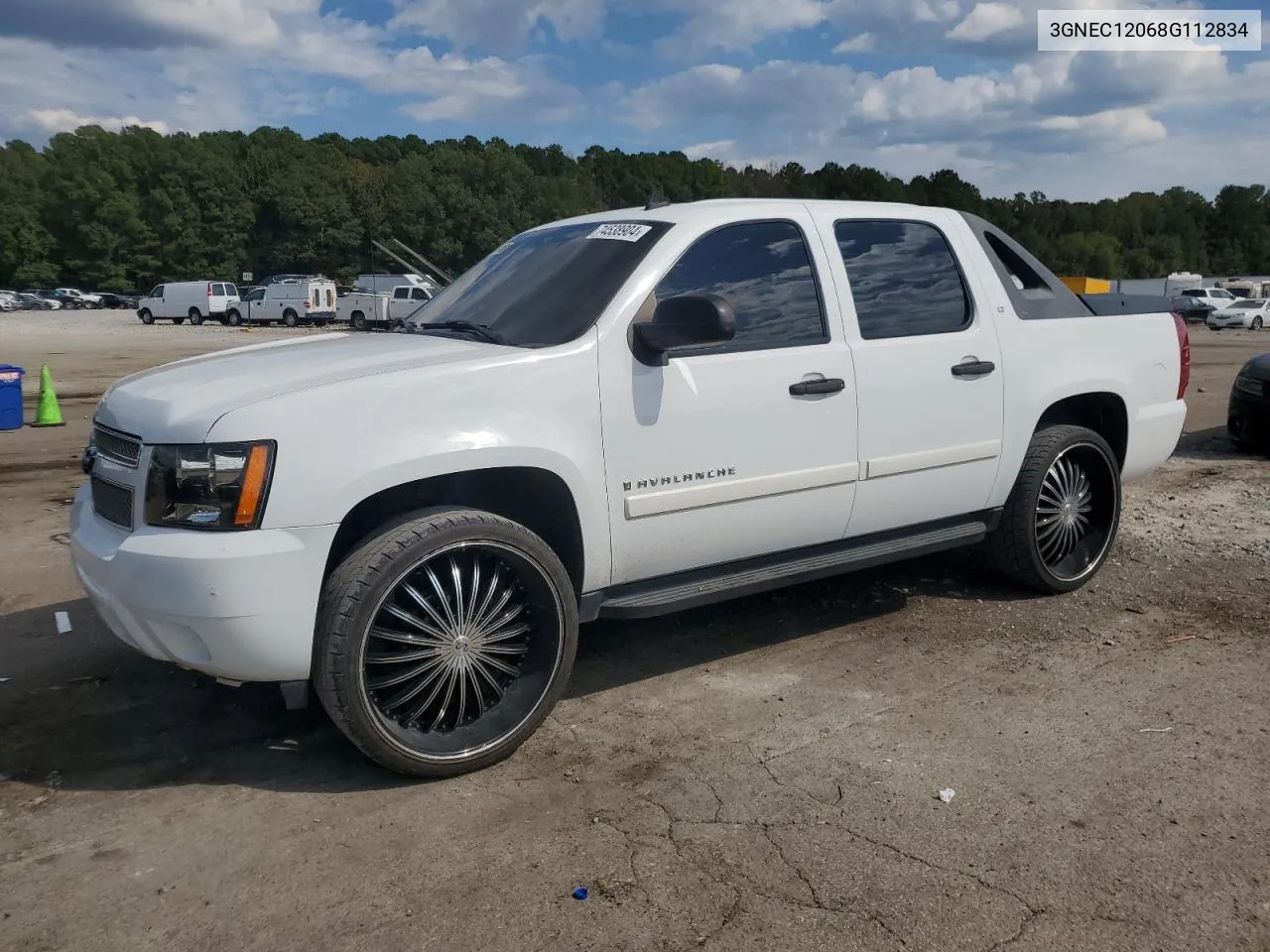 2008 Chevrolet Avalanche C1500 VIN: 3GNEC12068G112834 Lot: 74538904