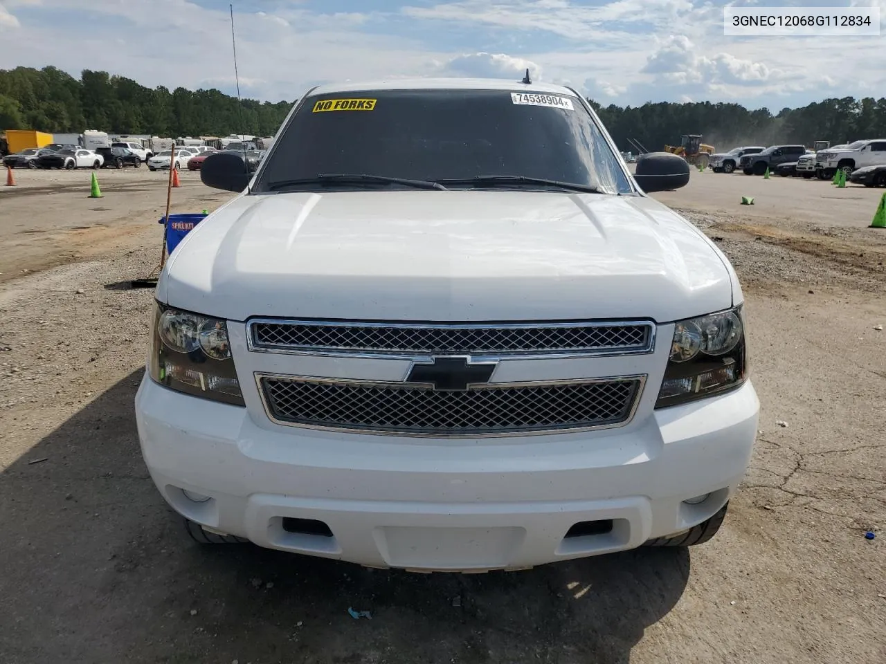 2008 Chevrolet Avalanche C1500 VIN: 3GNEC12068G112834 Lot: 74538904