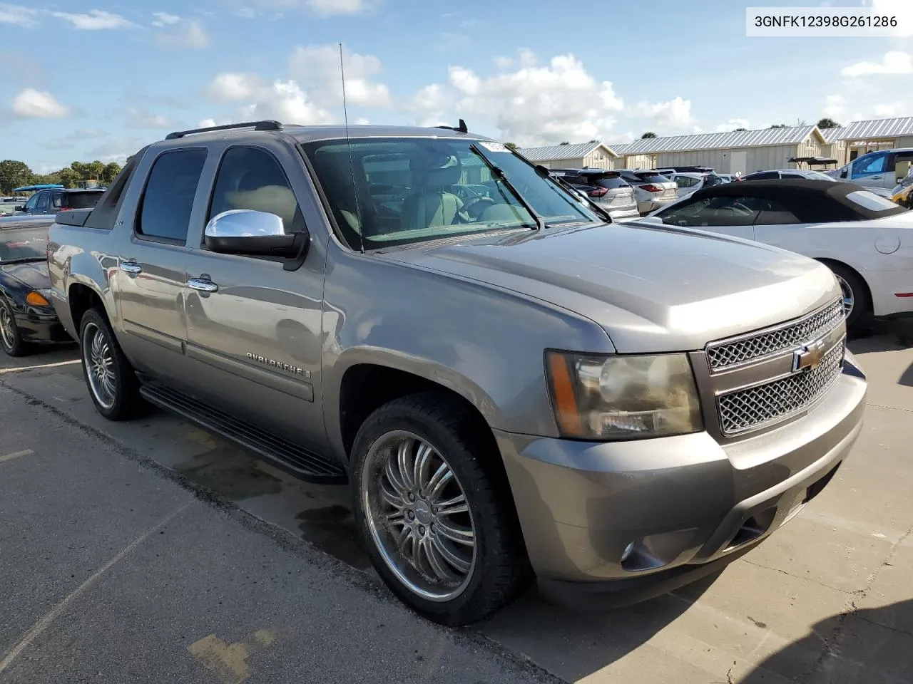 2008 Chevrolet Avalanche K1500 VIN: 3GNFK12398G261286 Lot: 75124334