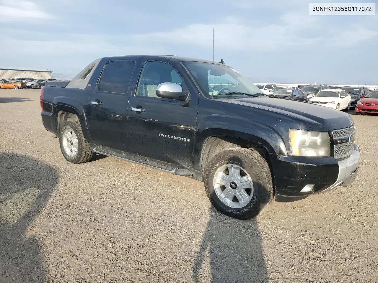 2008 Chevrolet Avalanche K1500 VIN: 3GNFK12358G117072 Lot: 75156344