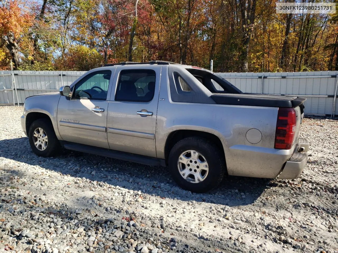 2008 Chevrolet Avalanche K1500 VIN: 3GNFK12398G251731 Lot: 75665554