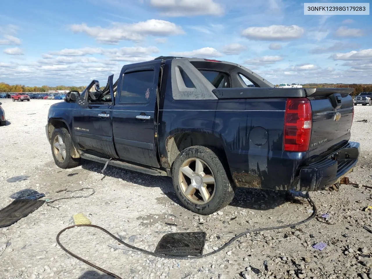 2008 Chevrolet Avalanche K1500 VIN: 3GNFK12398G179283 Lot: 75812784