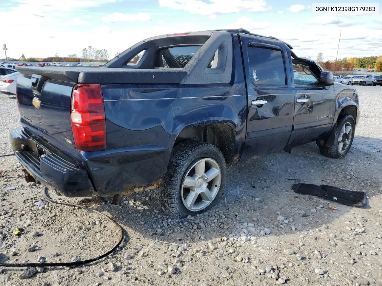 2008 Chevrolet Avalanche K1500 VIN: 3GNFK12398G179283 Lot: 75812784