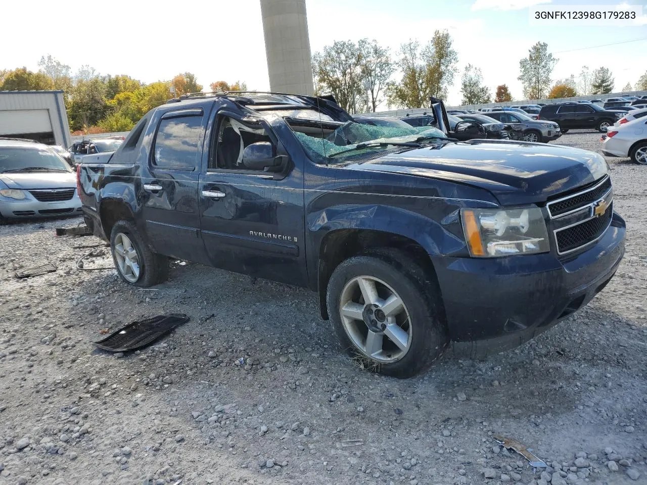 2008 Chevrolet Avalanche K1500 VIN: 3GNFK12398G179283 Lot: 75812784