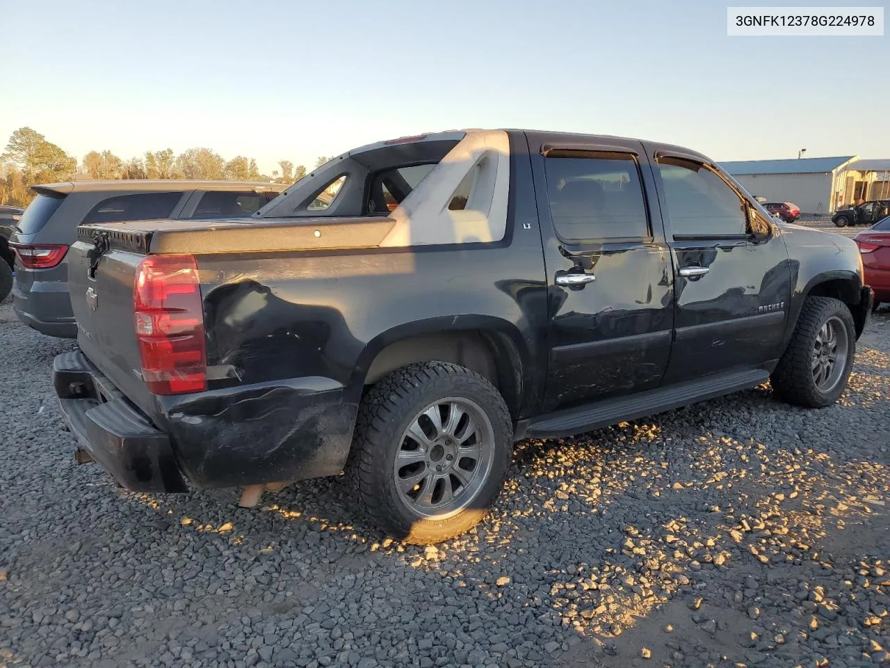 2008 Chevrolet Avalanche K1500 VIN: 3GNFK12378G224978 Lot: 75835084