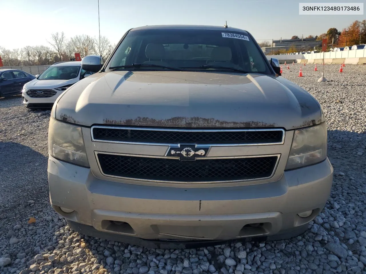 2008 Chevrolet Avalanche K1500 VIN: 3GNFK12348G173486 Lot: 78384554