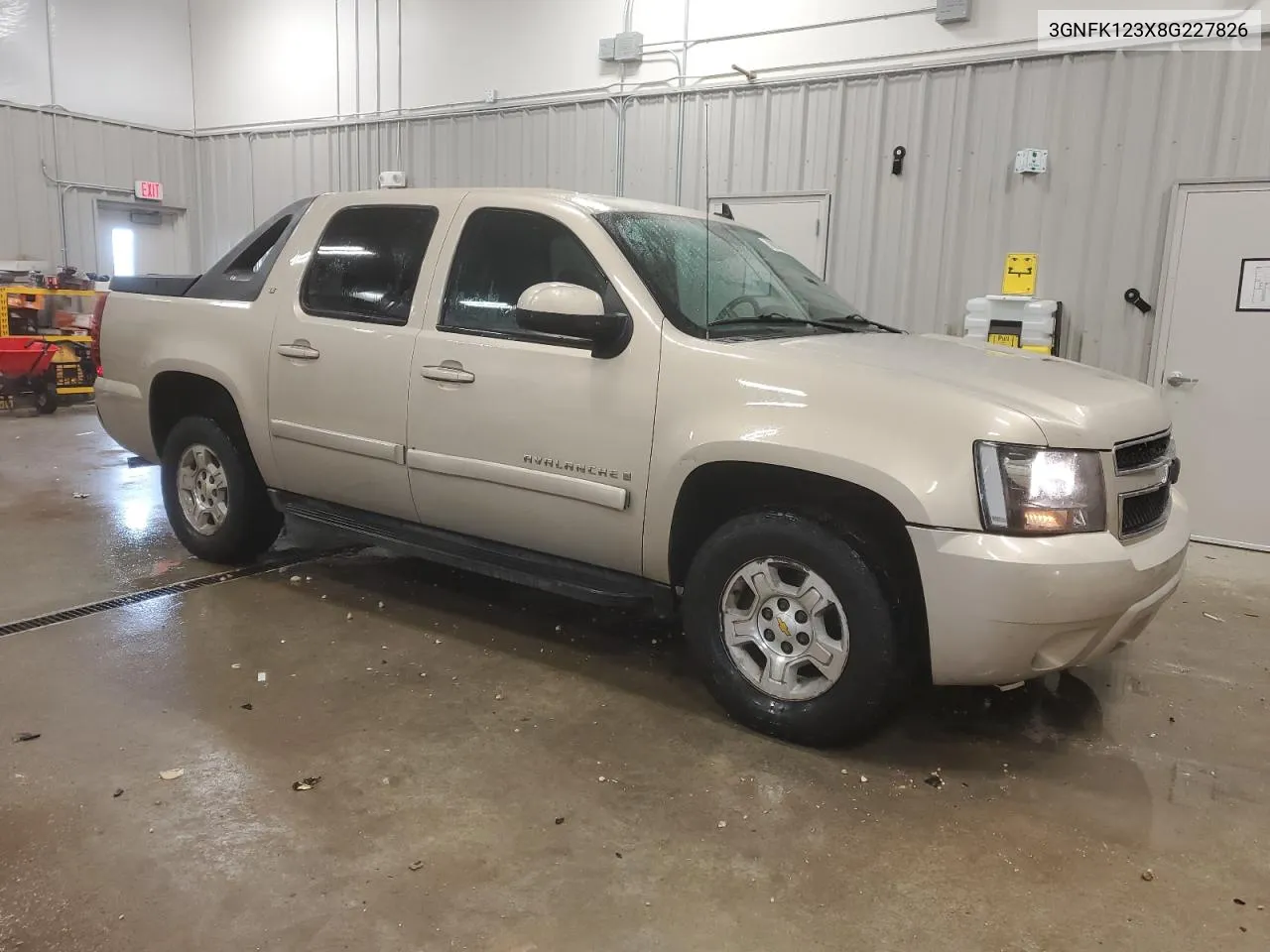 2008 Chevrolet Avalanche K1500 VIN: 3GNFK123X8G227826 Lot: 78677614