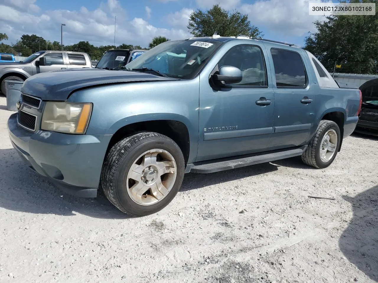 2008 Chevrolet Avalanche C1500 VIN: 3GNEC12JX8G102168 Lot: 78818614