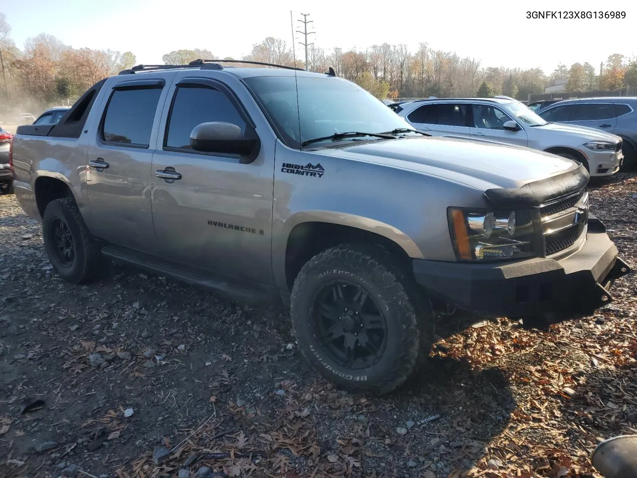 2008 Chevrolet Avalanche K1500 VIN: 3GNFK123X8G136989 Lot: 80688214