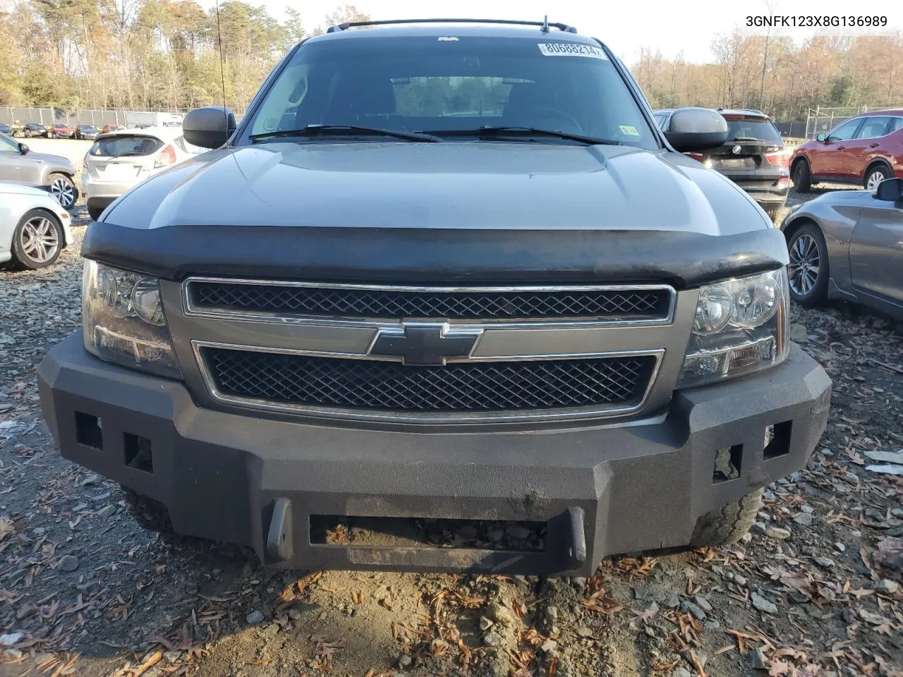 2008 Chevrolet Avalanche K1500 VIN: 3GNFK123X8G136989 Lot: 80688214