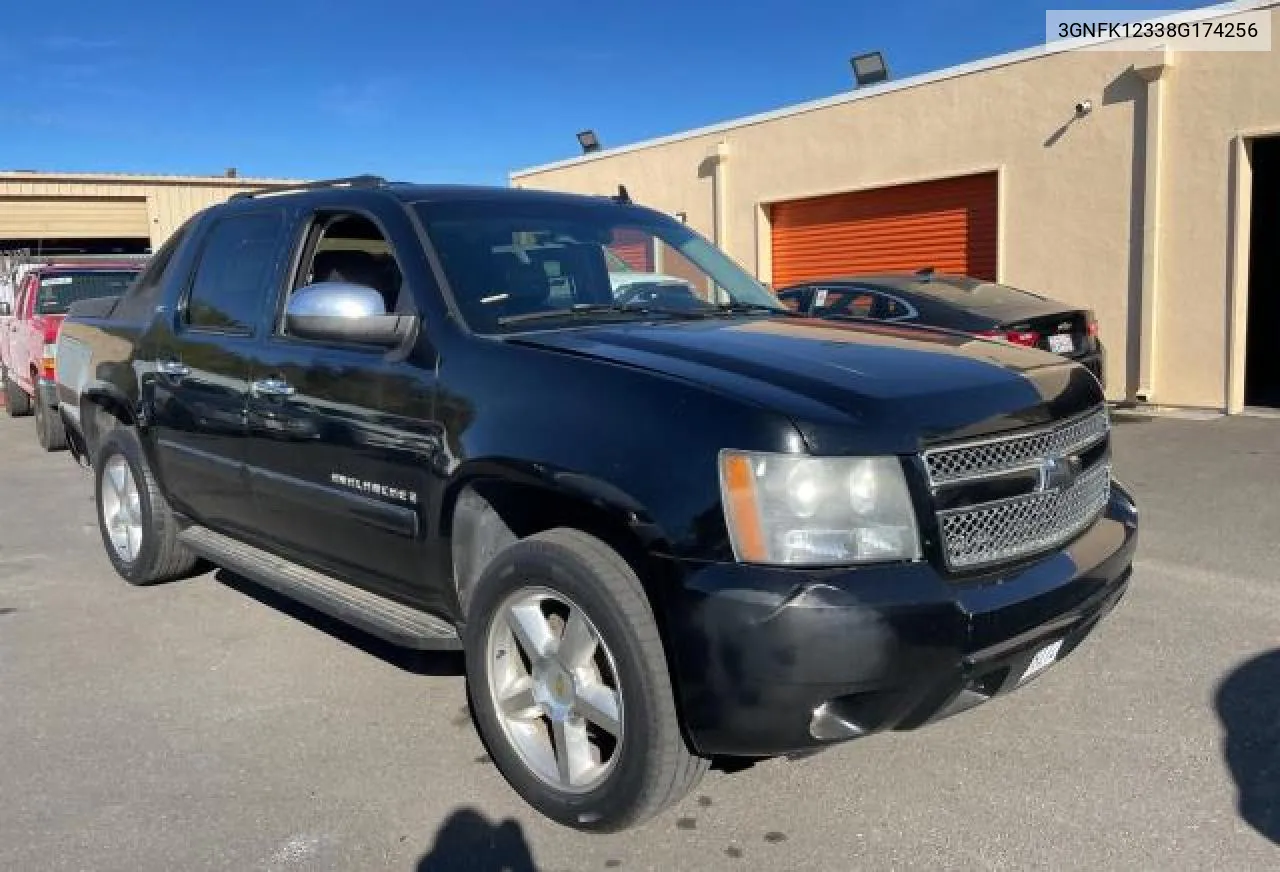 2008 Chevrolet Avalanche K1500 VIN: 3GNFK12338G174256 Lot: 80765164