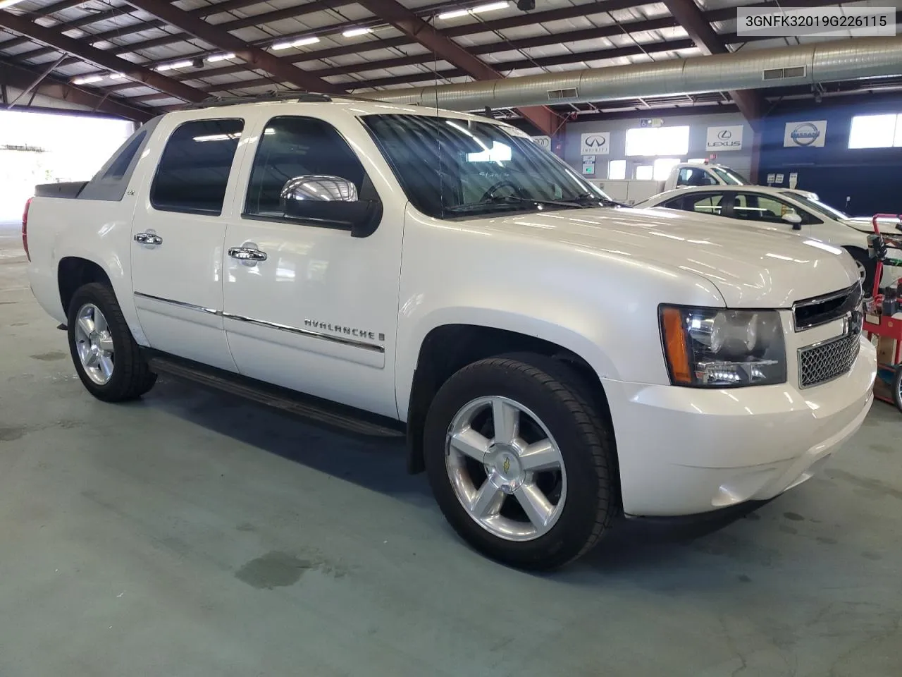 2009 Chevrolet Avalanche K1500 Ltz VIN: 3GNFK32019G226115 Lot: 71314014