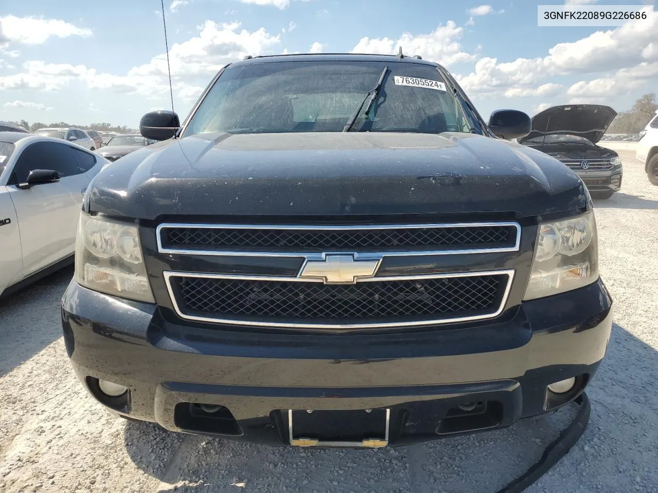 2009 Chevrolet Avalanche K1500 Lt VIN: 3GNFK22089G226686 Lot: 76305524