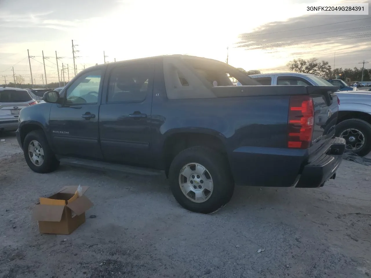 2009 Chevrolet Avalanche K1500 Lt VIN: 3GNFK22049G284391 Lot: 76367424