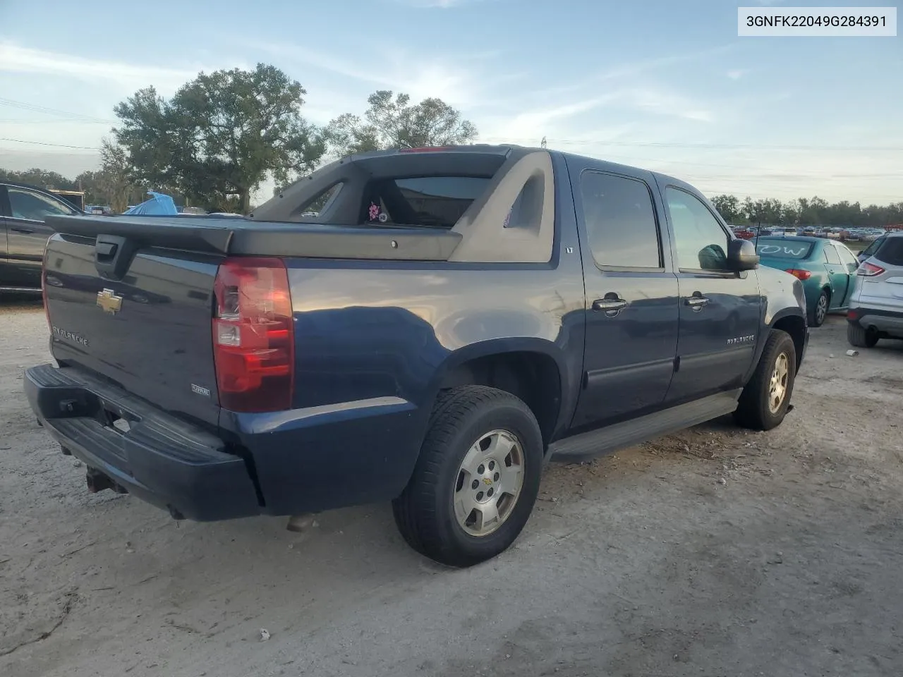 2009 Chevrolet Avalanche K1500 Lt VIN: 3GNFK22049G284391 Lot: 76367424