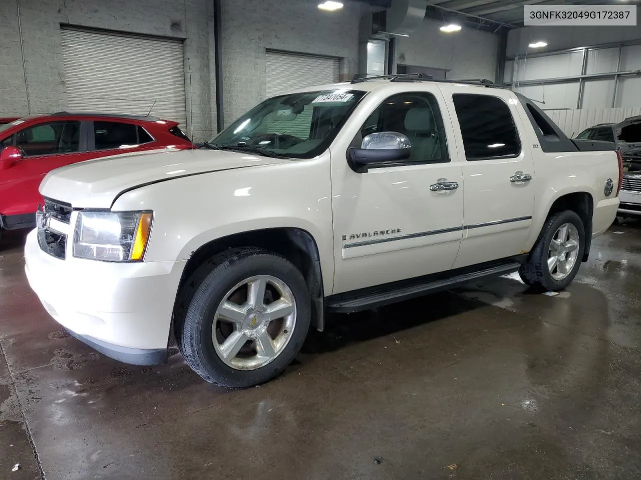 2009 Chevrolet Avalanche K1500 Ltz VIN: 3GNFK32049G172387 Lot: 77347054