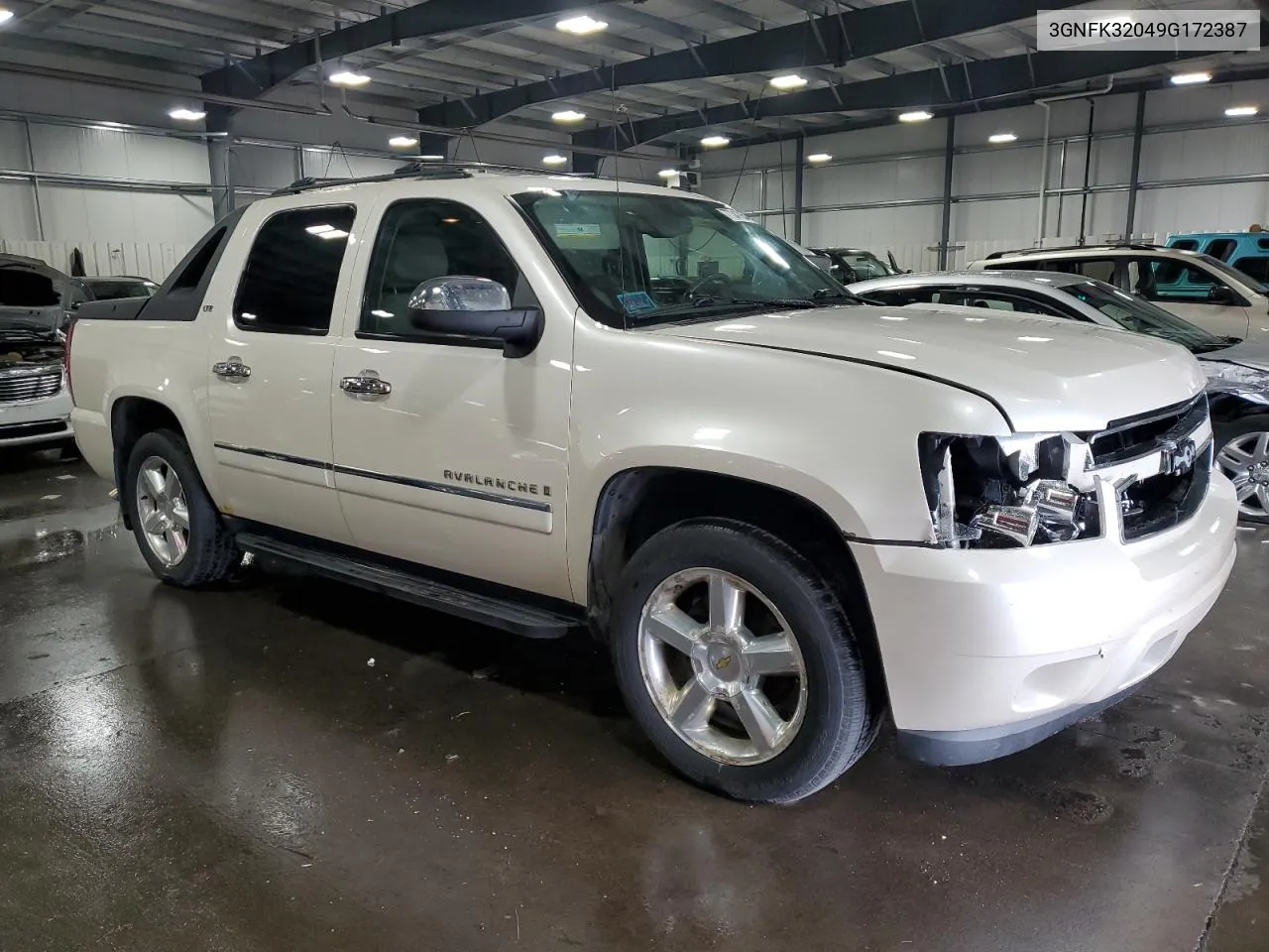 2009 Chevrolet Avalanche K1500 Ltz VIN: 3GNFK32049G172387 Lot: 77347054